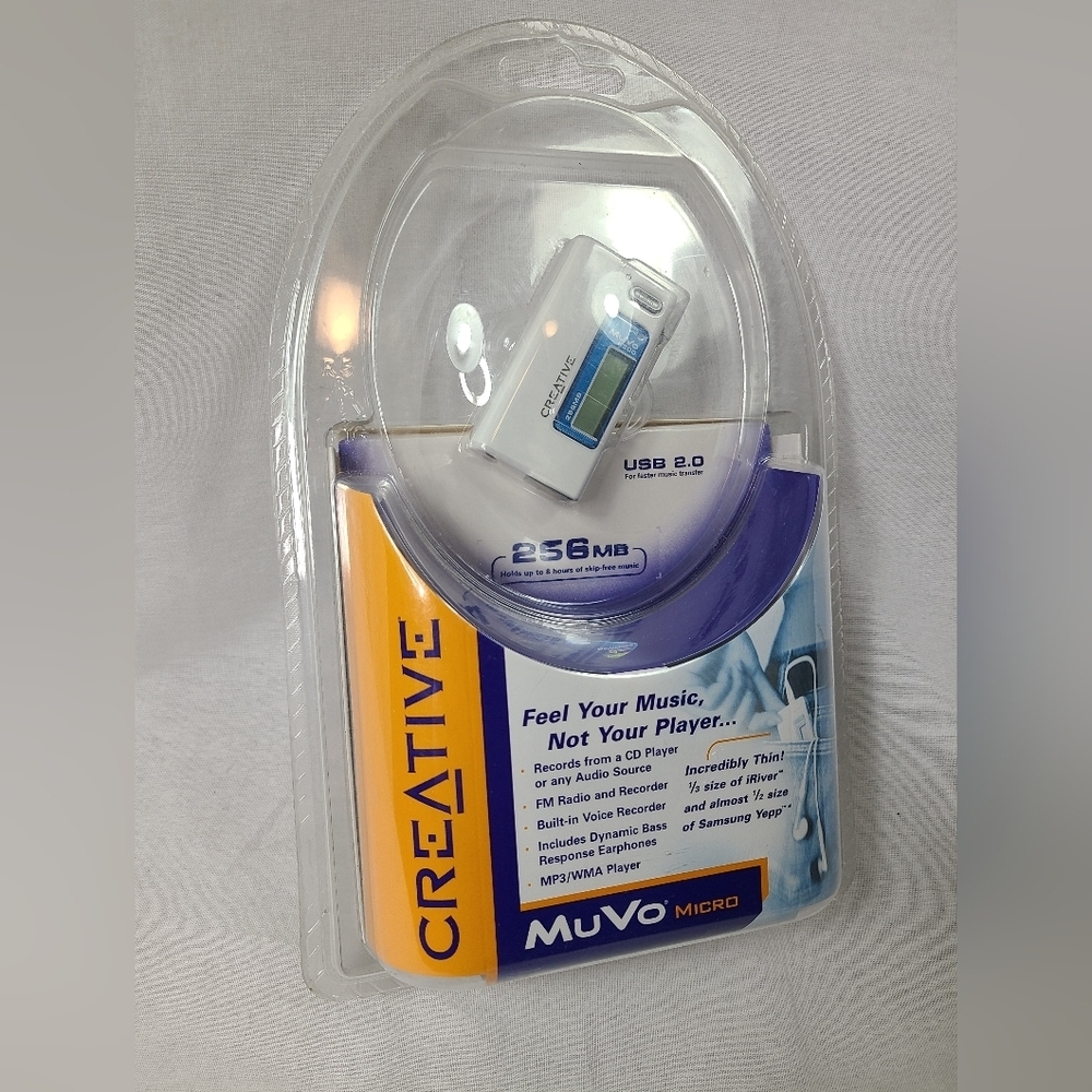 Creative MuVo Micro N200 256 MB MP3 Player White- BRAND NEW SEALED - Picture 2 of 5